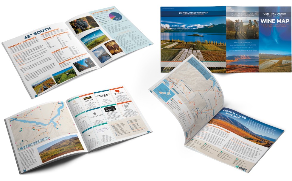 Central Otago Wine Map Tourism Booklet