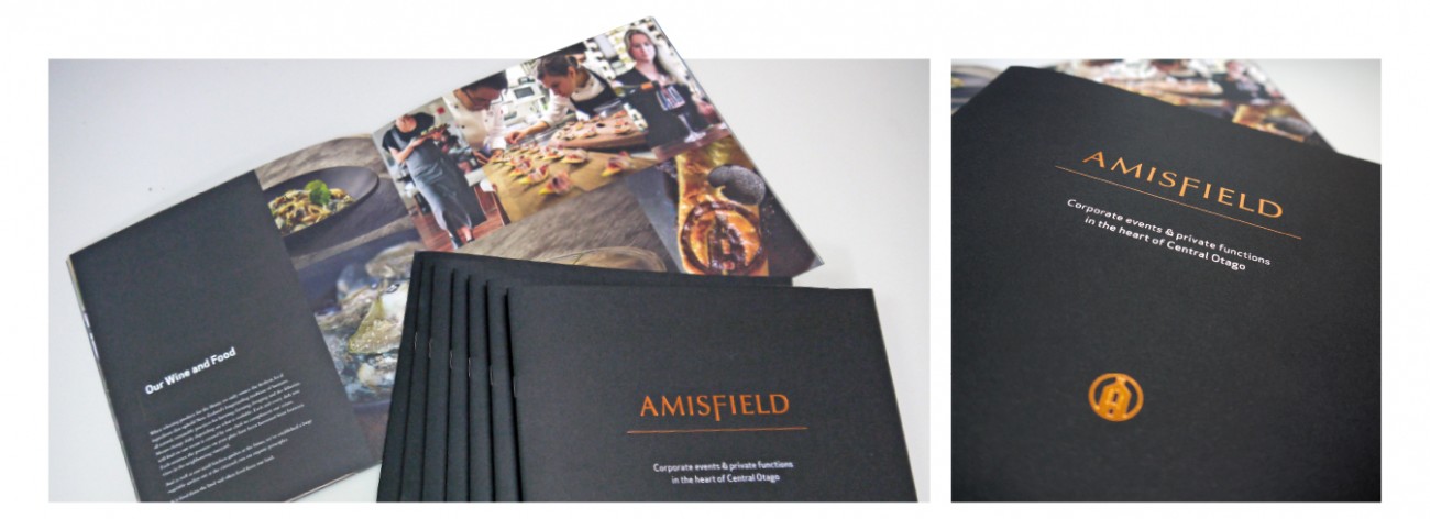 Amisfield Gold Foil Stamp Booklets Offset