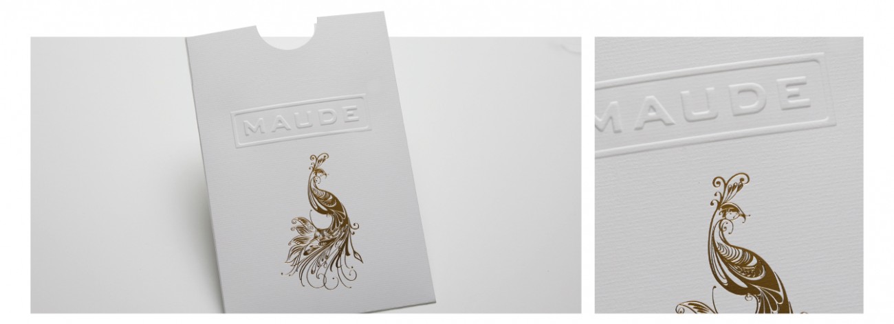 Emboss Diecut Gold Foil